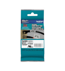 Brother - Nastro laminato flessibile - Nero/Bianco - TZEFX231 - 12mm x 8mt Brother - Nastro laminato flessibile - Nero/Bianco - TZEFX231 - 12mm x 8mt