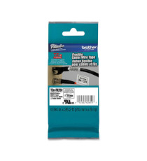 Brother - Nastro laminato flessibile - Nero/Bianco - TZEFX251 - 24mm x 8mt Brother - Nastro laminato flessibile - Nero/Bianco - TZEFX251 - 24mm x 8mt