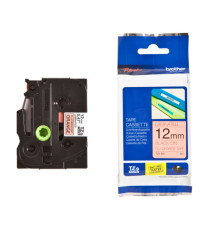 Brother - Nastro laminato fluorescente - Nero/Arancio fluo - TZEB31 - 12mm x 5mt Brother - Nastro laminato fluorescente - Nero/Arancio fluo - TZEB31 - 12mm x 5mt