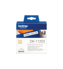 Brother - Rotolo 300 Etichette adesive 17 x 87mm - Nero/Bianco - DK-11203 Brother - Rotolo 300 Etichette adesive 17 x 87mm - Nero/Bianco - DK-11203