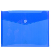 Busta a tasca con chiusura in velcro - PPL - 24x32 cm - blu/trasparente - Exacompta Busta a tasca con chiusura in velcro - PPL - 24x32 cm - blu/trasparente - Exacompta