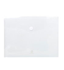 Busta a tasca con chiusura in velcro - PPL - 24x32 cm - trasparente - Exacompta