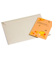 Busta Cart Grass - A4 - 32,4 x 22,4 x 2,5 cm - cartoncino teso - grigio - Bong Packaging - conf. 100 pezzi