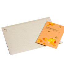 Busta Cart Grass - A4 - 32,4 x 22,4 x 2,5 cm - cartoncino teso - grigio - Bong Packaging - conf. 100 pezzi