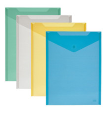 Busta con bottone - formato verticale - 11,5x15,5 cm - colori assortiti - Lebez Busta con bottone - formato verticale - 11,5x15,5 cm - colori assortiti - Lebez