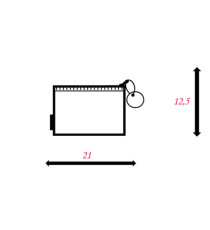 Busta con zip Bubble - 21,5 x 12,5 cm - EVA - colori pastello assortiti - Sei Rota