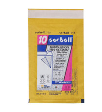 Busta imbottita Sacboll - A (13 x 20 cm) - carta - avana - Blasetti - conf. 10 pezzi Busta imbottita Sacboll - A (13 x 20 cm) - carta - avana - Blasetti - conf. 10 pezzi