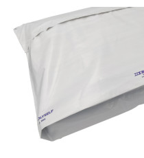 Busta Polyself - per corrieri - con soffietto - 52 x 55 x 10 cm - PE - bianco/grigio - Blasetti  - conf. 100 pezzi
