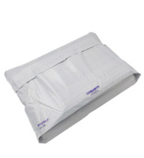 Busta Polyself - per corrieri - con soffietto - A3 - 32 x 48 x 10 cm - PE - bianco/grigio - Blasetti  - conf. 100 pezzi