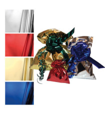 Busta regalo - senza patella adesiva - 35 x 50 cm - 30 micron - PPL - metal lucido - argento - PNP - conf. 50 pezzi Busta regalo - senza patella adesiva - 35 x 50 cm - 30 micron - PPL - metal lucido - argento - PNP - conf. 50 pezzi