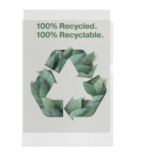 Buste a L De Luxe riciclate 100% - antiriflesso - f.to 22 x 30 cm - Esselte - conf. 100 pezzi Buste a L De Luxe riciclate 100% - antiriflesso - f.to 22 x 30 cm - Esselte - conf. 100 pezzi