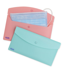 Buste con bottone - PPL - 9,9 x 21 cm - colori assortiti Pastel - Favorit - conf. 5 pezzi Buste con bottone - PPL - 9,9 x 21 cm - colori assortiti Pastel - Favorit - conf. 5 pezzi