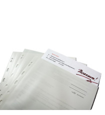 Buste con foratura universale Atla Privacy - per documenti riservati - 22 x 30 cm - bianco - Sei Rota - conf. 10 pezzi