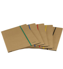 Cartellina 3 lembi - con elastico piatto 5 mm - 25 x 35 cm - cartoncino FSC - avana - Starline Cartellina 3 lembi - con elastico piatto 5 mm - 25 x 35 cm - cartoncino FSC - avana - Starline