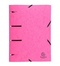 Cartellina 3 lembi forata - con elastico Punchy - cartoncino lustré - A4 - colori assortiti - Exacompta Cartellina 3 lembi forata - con elastico Punchy - cartoncino lustré - A4 - colori assortiti - Exacompta