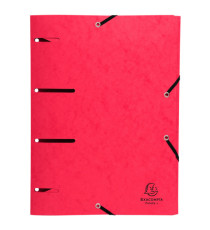 Cartellina 3 lembi forata - con elastico Punchy - cartoncino lustré - A4 - colori assortiti - Exacompta Cartellina 3 lembi forata - con elastico Punchy - cartoncino lustré - A4 - colori assortiti - Exacompta