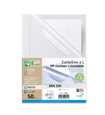 Cartellina a L Era 150 - A4 - PP riciclato - buccia - Sei rota - conf. 50 pezzi