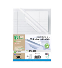 Cartellina a L Era 150 - A4 - PP riciclato - buccia - Sei rota - conf. 50 pezzi