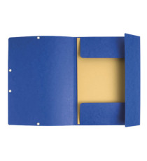 Cartellina con elastico - cartoncino Lustrè - 3 lembi - 24 x 32 cm - colori assortiti - Exacompta