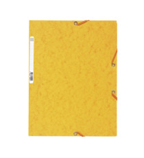 Cartellina con elastico - cartoncino Lustrè - 3 lembi - 24 x 32 cm - colori assortiti - Exacompta