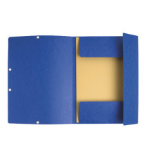 Cartellina con elastico - cartoncino Lustrè - 3 lembi - 24 x 32 cm - colori assortiti - Exacompta