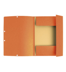 Cartellina con elastico - cartoncino Lustrè - 3 lembi - 24 x 32 cm - colori assortiti - Exacompta