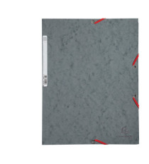 Cartellina con elastico - cartoncino lustrè - 3 lembi - 400 gr - 24x32 cm - grigio - Exacompta Cartellina con elastico - cartoncino lustrè - 3 lembi - 400 gr - 24x32 cm - grigio - Exacompta