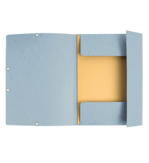 Cartellina con elastico - cartoncino lustrè - 3 lembi - 400 gr - 24x32 cm - grigio chiaro - Exacompta Cartellina con elastico - cartoncino lustrè - 3 lembi - 400 gr - 24x32 cm - grigio chiaro - Exacompta