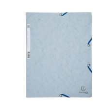 Cartellina con elastico - cartoncino lustrè - 3 lembi - 400 gr - 24x32 cm - grigio chiaro - Exacompta Cartellina con elastico - cartoncino lustrè - 3 lembi - 400 gr - 24x32 cm - grigio chiaro - Exacompta