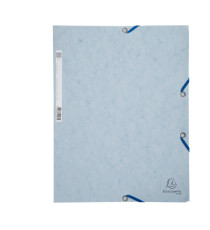Cartellina con elastico - cartoncino lustrè - 3 lembi - 400 gr - 24x32 cm - grigio chiaro - Exacompta Cartellina con elastico - cartoncino lustrè - 3 lembi - 400 gr - 24x32 cm - grigio chiaro - Exacompta