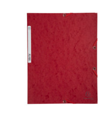 Cartellina con elastico - cartoncino lustrè - 3 lembi - 400 gr - 24x32 cm - rosso ciliegia - Exacompta Cartellina con elastico - cartoncino lustrè - 3 lembi - 400 gr - 24x32 cm - rosso ciliegia - Exacompta