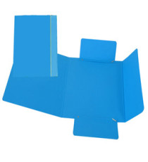 Cartellina con elastico - cartone plastificato - 3 lembi - 17x25 cm - azzurro - Cartotecnica del Garda Cartellina con elastico - cartone plastificato - 3 lembi - 17x25 cm - azzurro - Cartotecnica del Garda