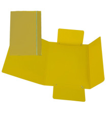 Cartellina con elastico - cartone plastificato - 3 lembi - 17x25 cm - giallo - Cartotecnica del Garda Cartellina con elastico - cartone plastificato - 3 lembi - 17x25 cm - giallo - Cartotecnica del Garda