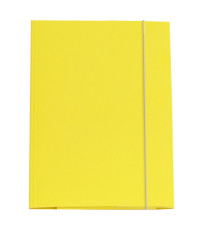 Cartellina con elastico - cartone plastificato - 3 lembi - 25x34 cm - giallo - Cartotecnica del Garda Cartellina con elastico - cartone plastificato - 3 lembi - 25x34 cm - giallo - Cartotecnica del Garda