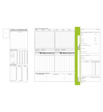 Cartellina matricolare - con vano portadocumenti - 32,5 x 25,5 cm - Data Ufficio