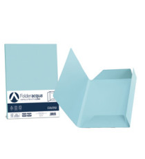 Cartelline 3 lembi Acqua - 200 gr - 24,5x34,5 cm - celeste - Favini - conf. 25 pezzi