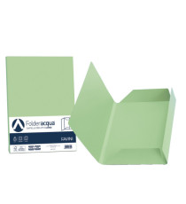 Cartelline 3 lembi Acqua - 200 gr - 24,5x34,5 cm - verde chiaro - Favini - conf. 25 pezzi Cartelline 3 lembi Acqua - 200 gr - 24,5x34,5 cm - verde chiaro - Favini - conf. 25 pezzi