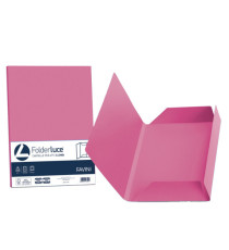 Cartelline 3 lembi Luce - 200 gr - 24,5x34,5 cm - ciclamino - Favini - conf. 25 pezzi