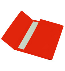 Cartelline a busta - cartoncino Bristol 200 gr - 26x34 cm - rosso - Cartotecnica del Garda - conf. 25 pezzi