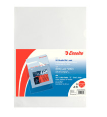Cartelline a L - De Luxe - PPL - buccia - 22x30 cm - trasparente - Esselte - conf. 50 pezzi Cartelline a L - De Luxe - PPL - buccia - 22x30 cm - trasparente - Esselte - conf. 50 pezzi