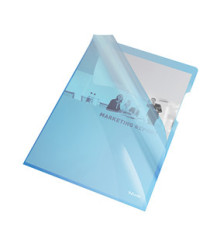 Cartelline a L - PVC - liscio - 21x29,7 cm - blu cristallo - Esselte - conf. 25 pezzi Cartelline a L - PVC - liscio - 21x29,7 cm - blu cristallo - Esselte - conf. 25 pezzi