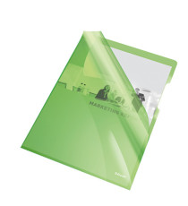 Cartelline a L - PVC - liscio - 21x29,7 cm - verde cristallo - Esselte - conf. 25 pezzi Cartelline a L - PVC - liscio - 21x29,7 cm - verde cristallo - Esselte - conf. 25 pezzi