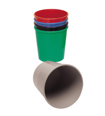 Cestino gettacarte - altezza 32,5 cm - diametro 29,5 cm - 15 L - nero - Methodo Cestino gettacarte - altezza 32,5 cm - diametro 29,5 cm - 15 L - nero - Methodo