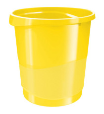Cestino gettacarte Europost VIVIDA - 25,8 x 28,5 cm - altezza 32,2 cm - 14 L - giallo - Esselte