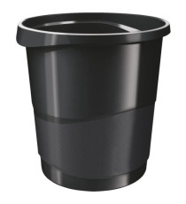 Cestino gettacarte Europost VIVIDA - 25,8 x 28,5 cm - altezza 32,2 cm - 14 L - nero - Esselte