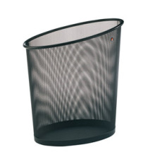 Cestino gettacarte Mesh - 18 L - rete metallica - nero - Alba Cestino gettacarte Mesh - 18 L - rete metallica - nero - Alba