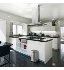 Cestino no touch - con sensore - 24 x 24 x 43 cm- 12 lt - argento metallizzato - Durable Cestino no touch - con sensore - 24 x 24 x 43 cm- 12 lt - argento metallizzato - Durable