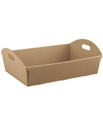 Cesto - 43 x 30 x 11 cm - cartone onda - avana - Scotton