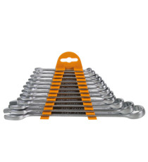 Chiavi combinate - con teste inclinate di 15° - misure assortite - CRV - Valex - conf. 12 pezzi