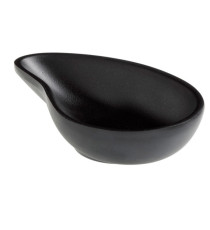 Ciotola a goccia fingerfood - 10 x 6,5 x 2,4 cm - melamina - nero - Leone